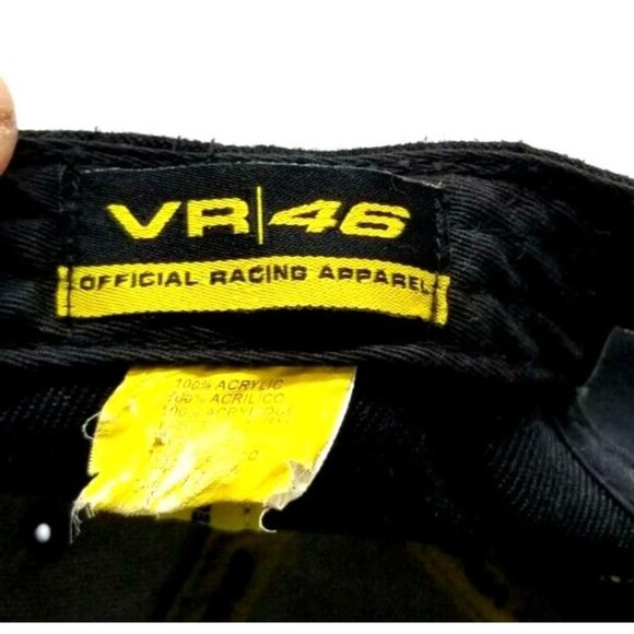 VR46 Valentina Rossi Black Baseball Hat #46 Racing Cap Snapback (J2) - Picture 5 of 5